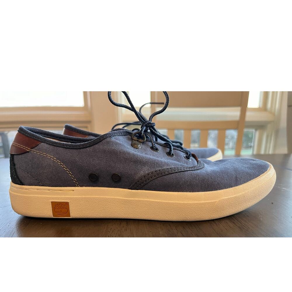 Timberland Women's Amherst Oxford Shoes Size 9 Indigo Blue Chambray Casual - Picture 2 of 8